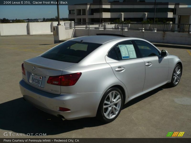 Glacier Frost Mica / Black 2006 Lexus IS 350