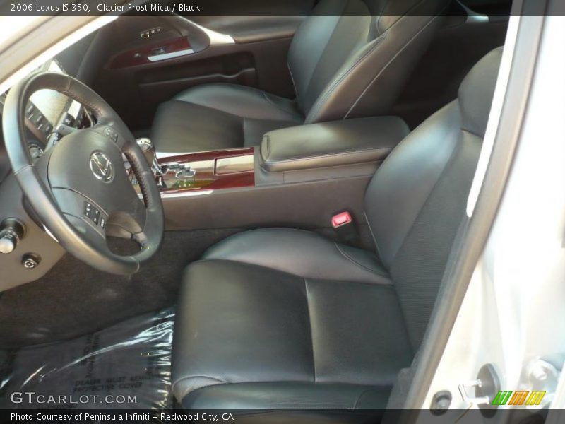 Glacier Frost Mica / Black 2006 Lexus IS 350