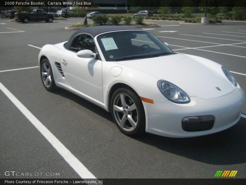 Carrara White / Sea Blue 2008 Porsche Boxster