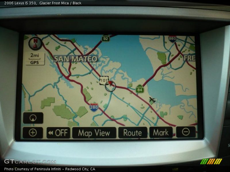 Glacier Frost Mica / Black 2006 Lexus IS 350