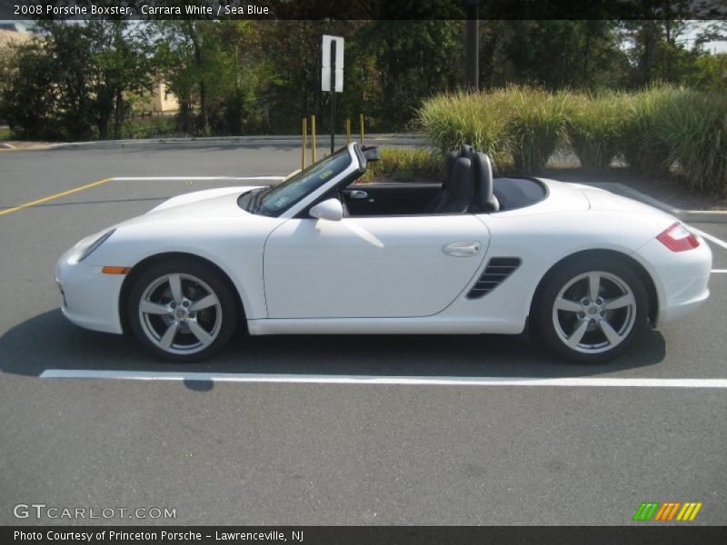 Carrara White / Sea Blue 2008 Porsche Boxster