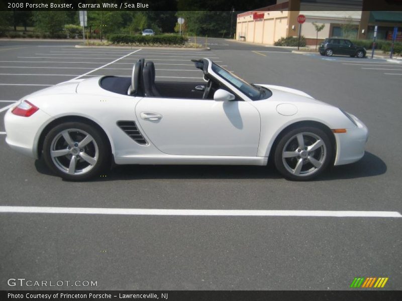 Carrara White / Sea Blue 2008 Porsche Boxster