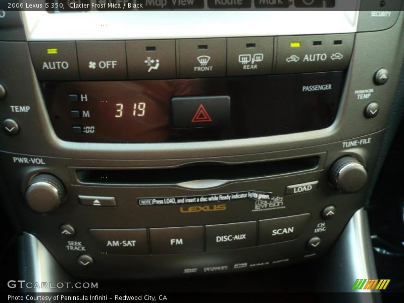 Glacier Frost Mica / Black 2006 Lexus IS 350