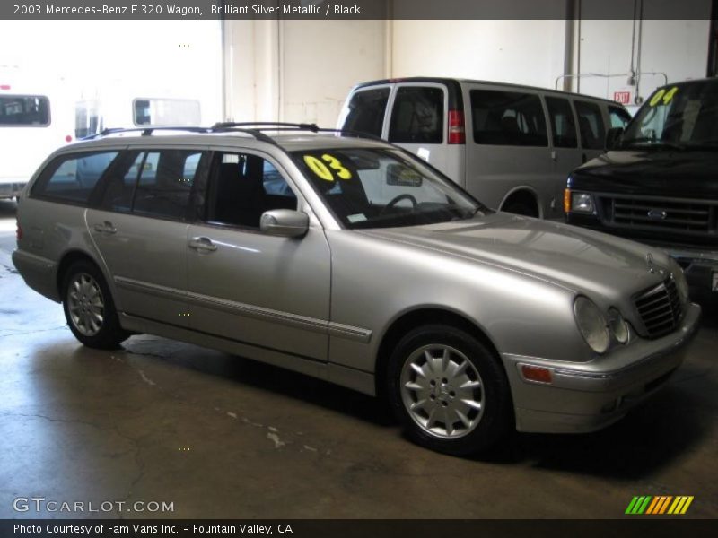 Brilliant Silver Metallic / Black 2003 Mercedes-Benz E 320 Wagon