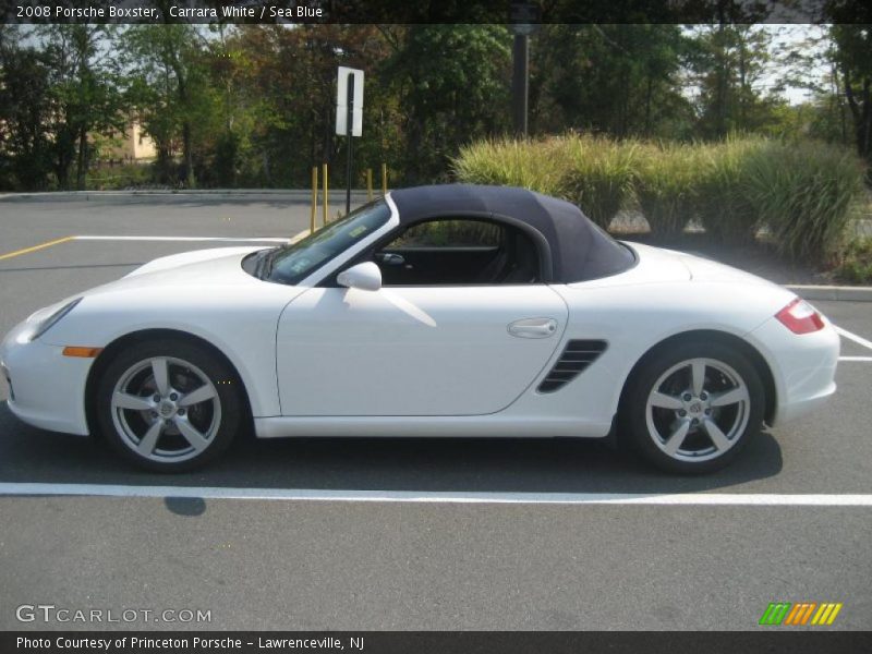 Carrara White / Sea Blue 2008 Porsche Boxster