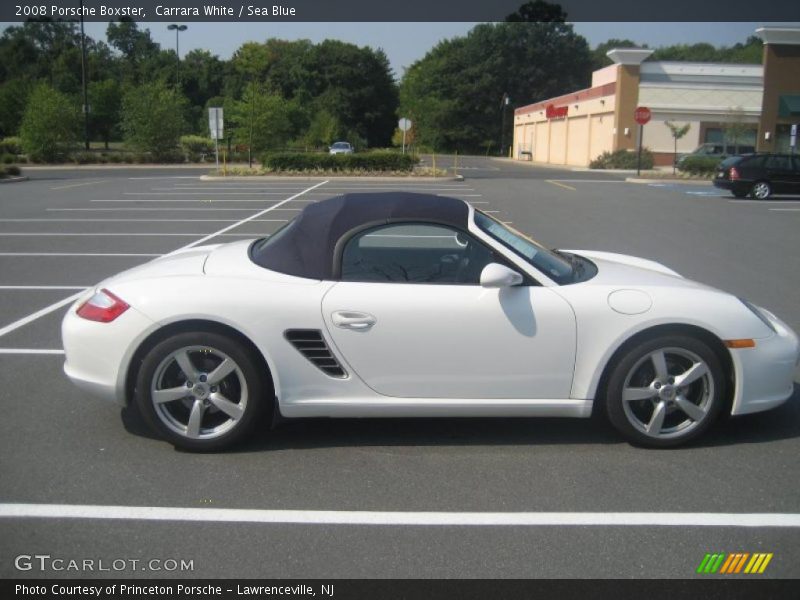 Carrara White / Sea Blue 2008 Porsche Boxster