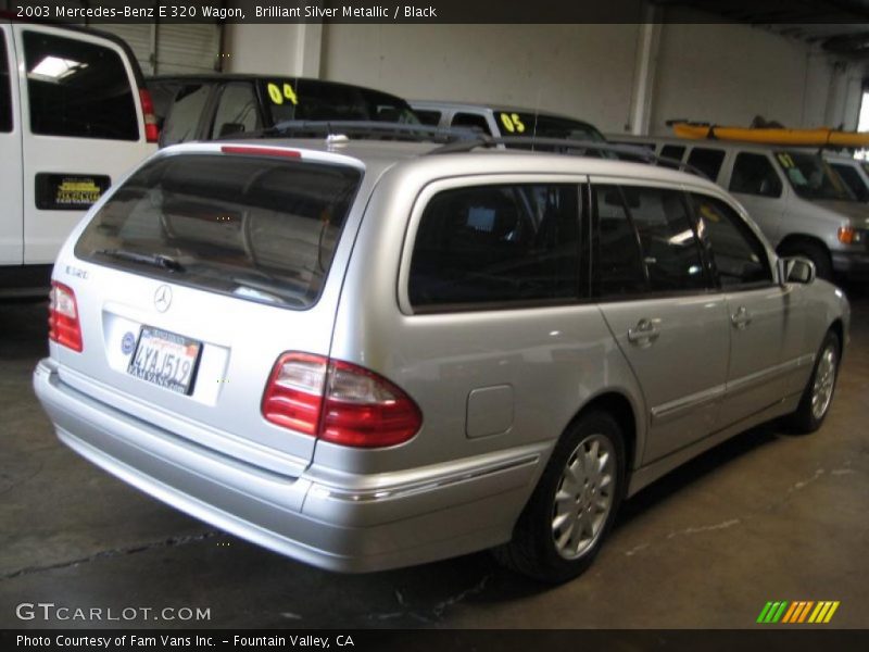 Brilliant Silver Metallic / Black 2003 Mercedes-Benz E 320 Wagon