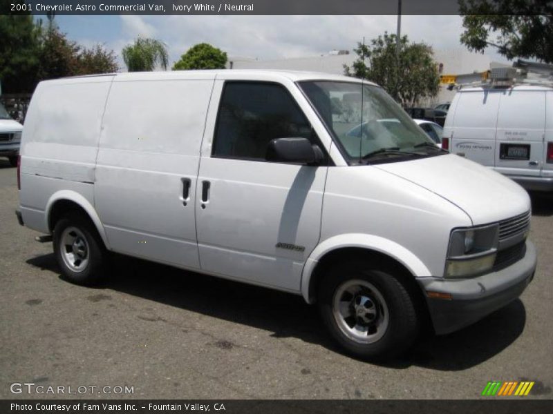Ivory White / Neutral 2001 Chevrolet Astro Commercial Van