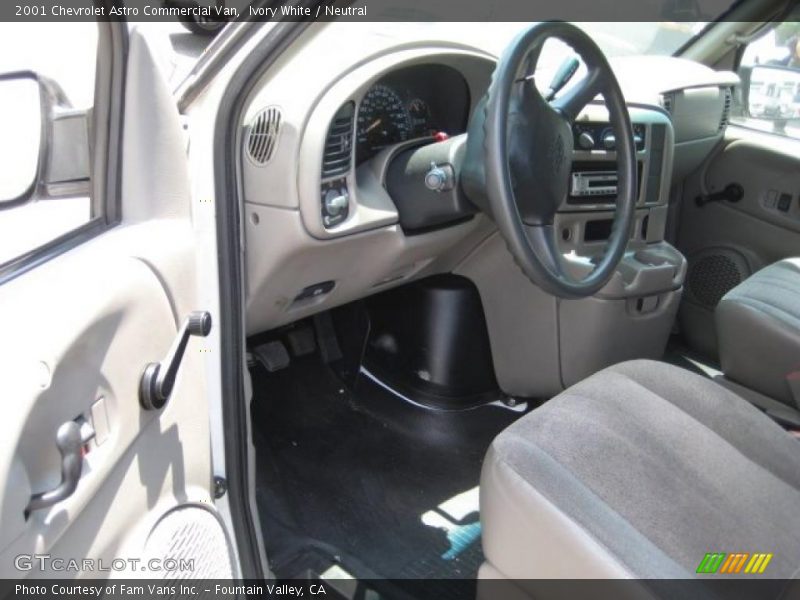 Ivory White / Neutral 2001 Chevrolet Astro Commercial Van