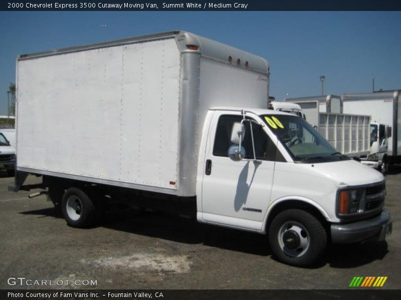 Summit White / Medium Gray 2000 Chevrolet Express 3500 Cutaway Moving Van