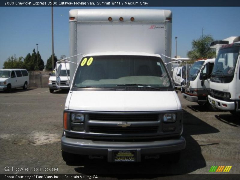 Summit White / Medium Gray 2000 Chevrolet Express 3500 Cutaway Moving Van