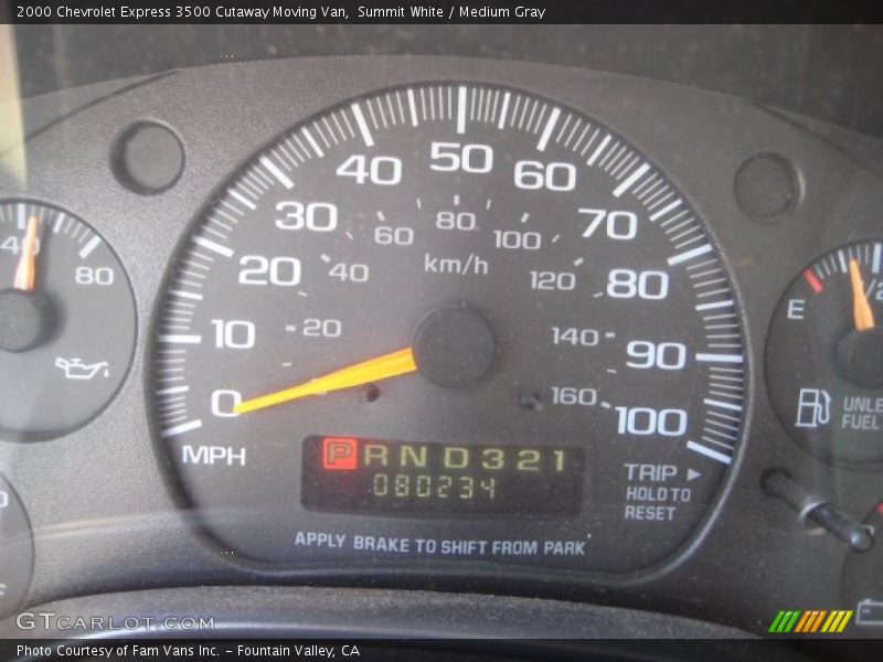Summit White / Medium Gray 2000 Chevrolet Express 3500 Cutaway Moving Van