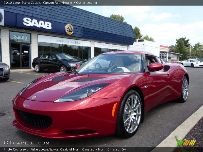 Canyon Red Metallic / Oyster Leather 2010 Lotus Evora Coupe