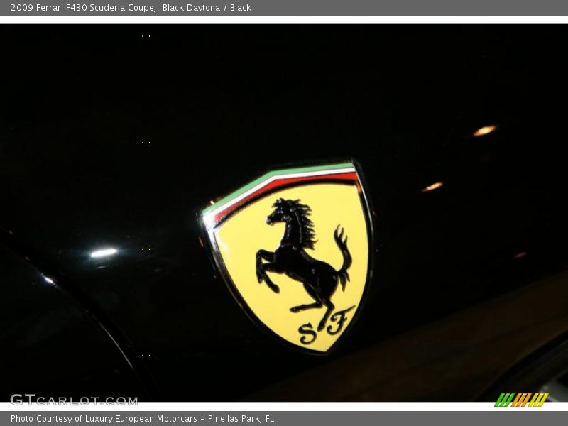 Black Daytona / Black 2009 Ferrari F430 Scuderia Coupe