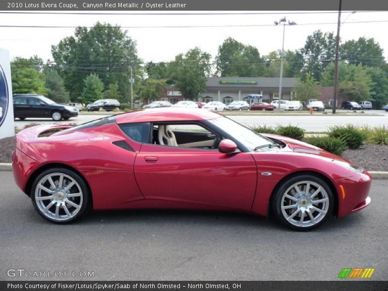 Canyon Red Metallic / Oyster Leather 2010 Lotus Evora Coupe