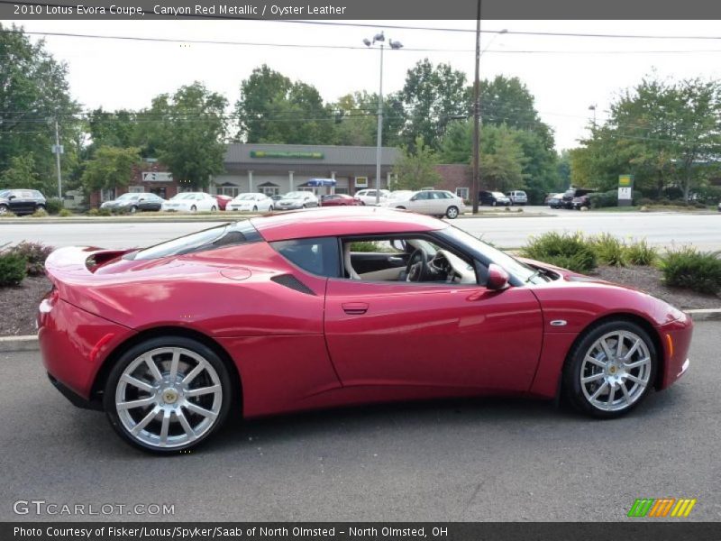 Canyon Red Metallic / Oyster Leather 2010 Lotus Evora Coupe
