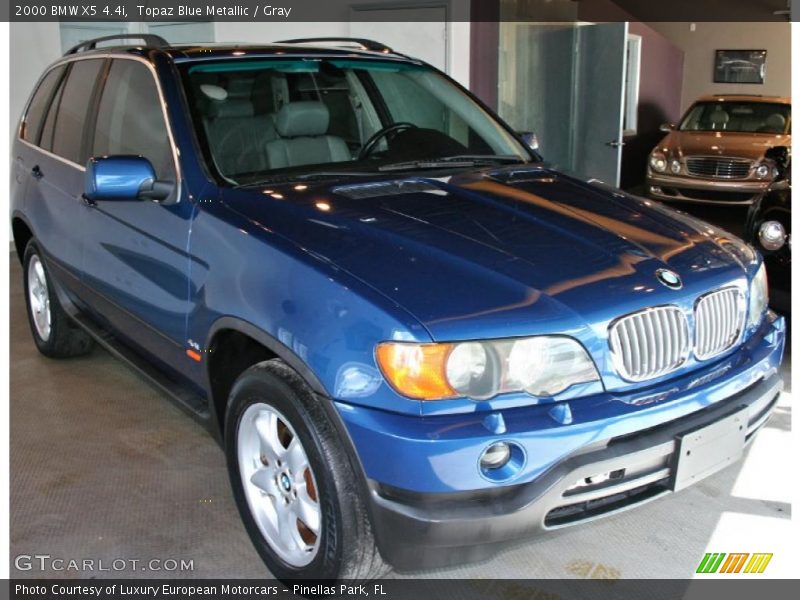 Topaz Blue Metallic / Gray 2000 BMW X5 4.4i