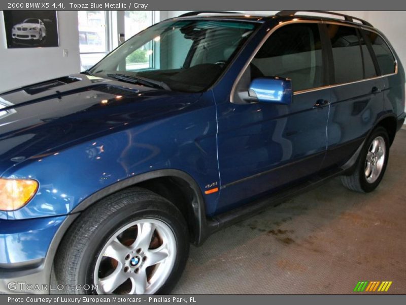 Topaz Blue Metallic / Gray 2000 BMW X5 4.4i