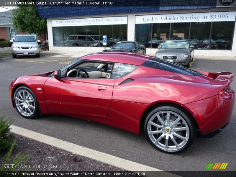 Canyon Red Metallic / Oyster Leather 2010 Lotus Evora Coupe