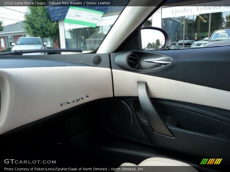 Canyon Red Metallic / Oyster Leather 2010 Lotus Evora Coupe