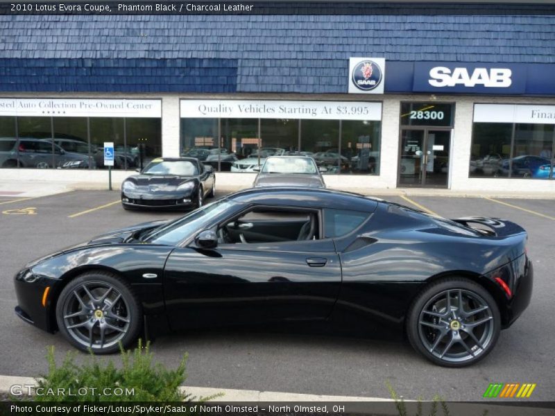 Phantom Black / Charcoal Leather 2010 Lotus Evora Coupe
