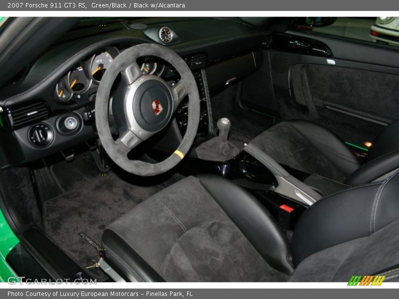 Green/Black / Black w/Alcantara 2007 Porsche 911 GT3 RS