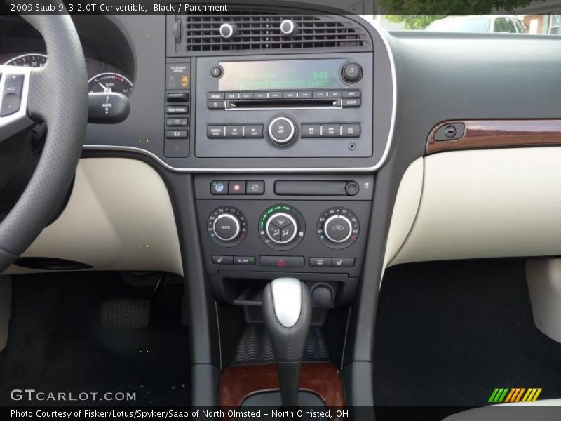 Black / Parchment 2009 Saab 9-3 2.0T Convertible