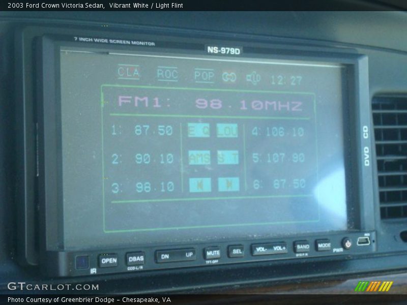 Vibrant White / Light Flint 2003 Ford Crown Victoria Sedan