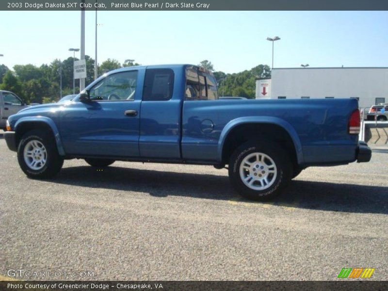 Patriot Blue Pearl / Dark Slate Gray 2003 Dodge Dakota SXT Club Cab