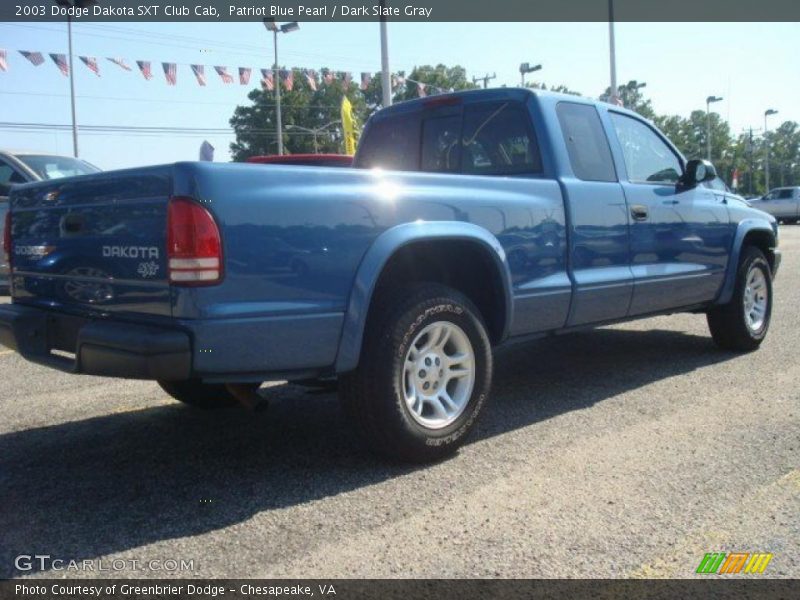 Patriot Blue Pearl / Dark Slate Gray 2003 Dodge Dakota SXT Club Cab