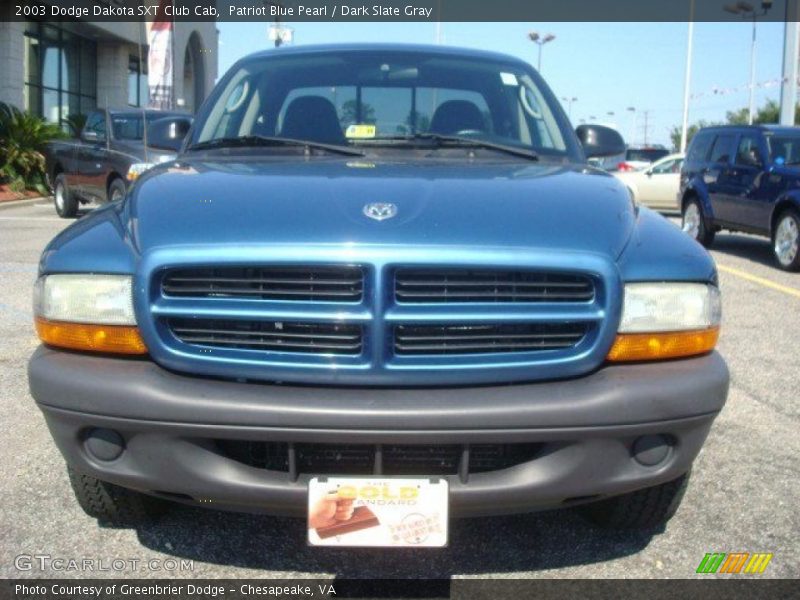 Patriot Blue Pearl / Dark Slate Gray 2003 Dodge Dakota SXT Club Cab