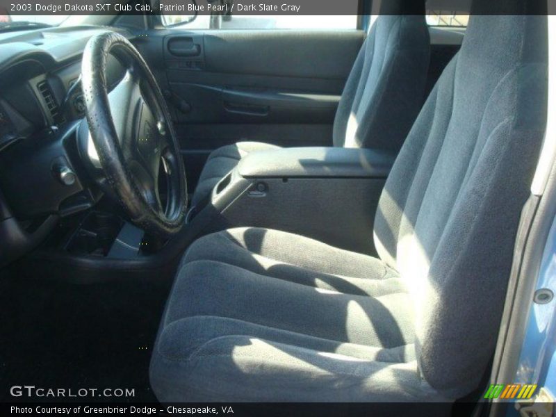 Patriot Blue Pearl / Dark Slate Gray 2003 Dodge Dakota SXT Club Cab