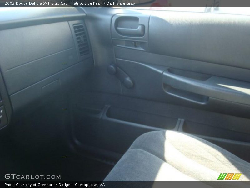 Patriot Blue Pearl / Dark Slate Gray 2003 Dodge Dakota SXT Club Cab