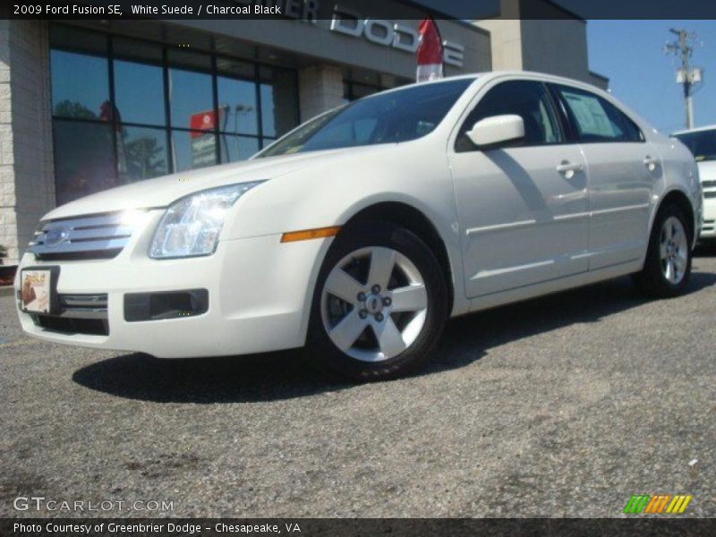 White Suede / Charcoal Black 2009 Ford Fusion SE