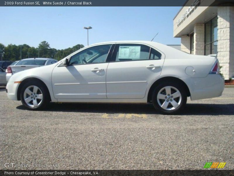 White Suede / Charcoal Black 2009 Ford Fusion SE