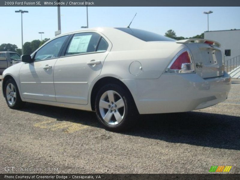 White Suede / Charcoal Black 2009 Ford Fusion SE