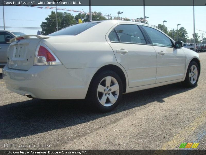 White Suede / Charcoal Black 2009 Ford Fusion SE