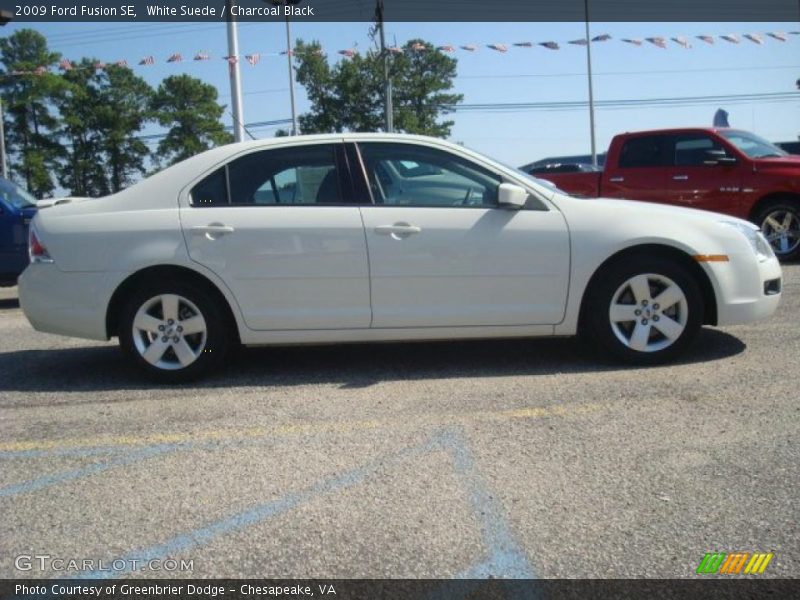 White Suede / Charcoal Black 2009 Ford Fusion SE