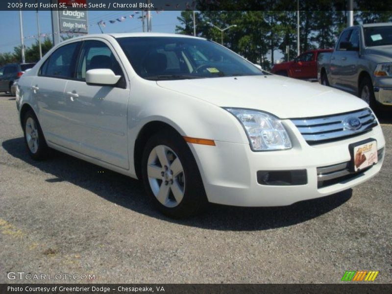 White Suede / Charcoal Black 2009 Ford Fusion SE