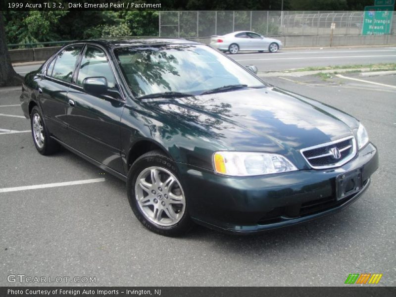 Dark Emerald Pearl / Parchment 1999 Acura TL 3.2