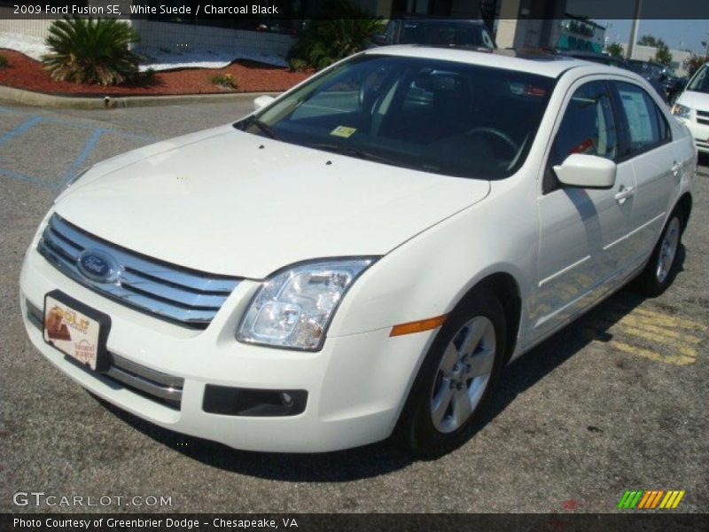 White Suede / Charcoal Black 2009 Ford Fusion SE