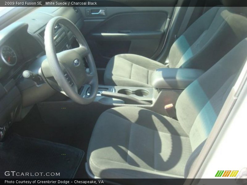White Suede / Charcoal Black 2009 Ford Fusion SE