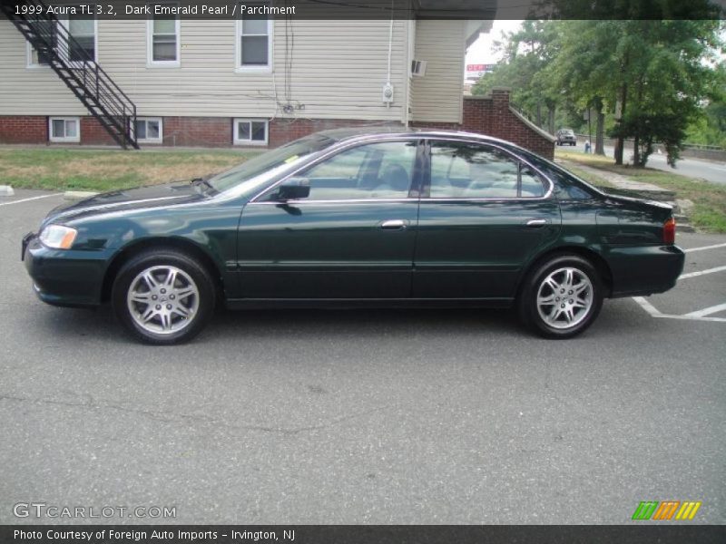 Dark Emerald Pearl / Parchment 1999 Acura TL 3.2