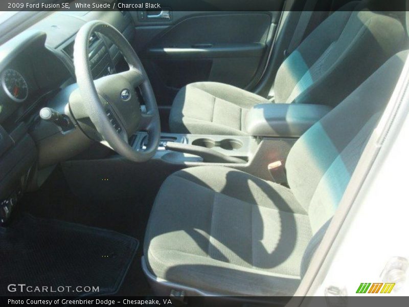 White Suede / Charcoal Black 2009 Ford Fusion SE
