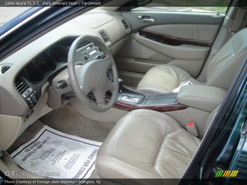 Dark Emerald Pearl / Parchment 1999 Acura TL 3.2