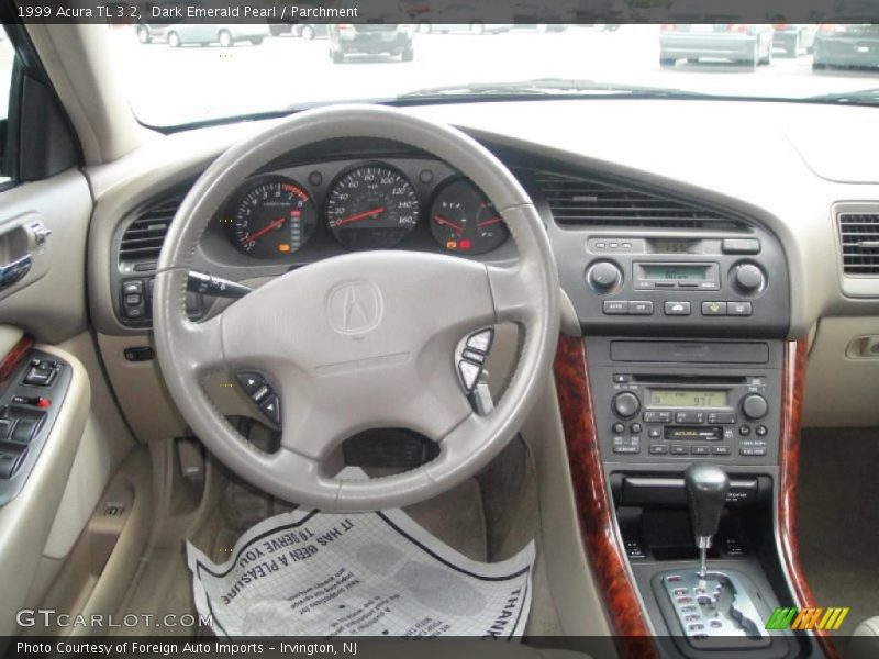 Dark Emerald Pearl / Parchment 1999 Acura TL 3.2