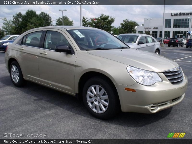 White Gold / Dark Slate Gray 2010 Chrysler Sebring Touring Sedan