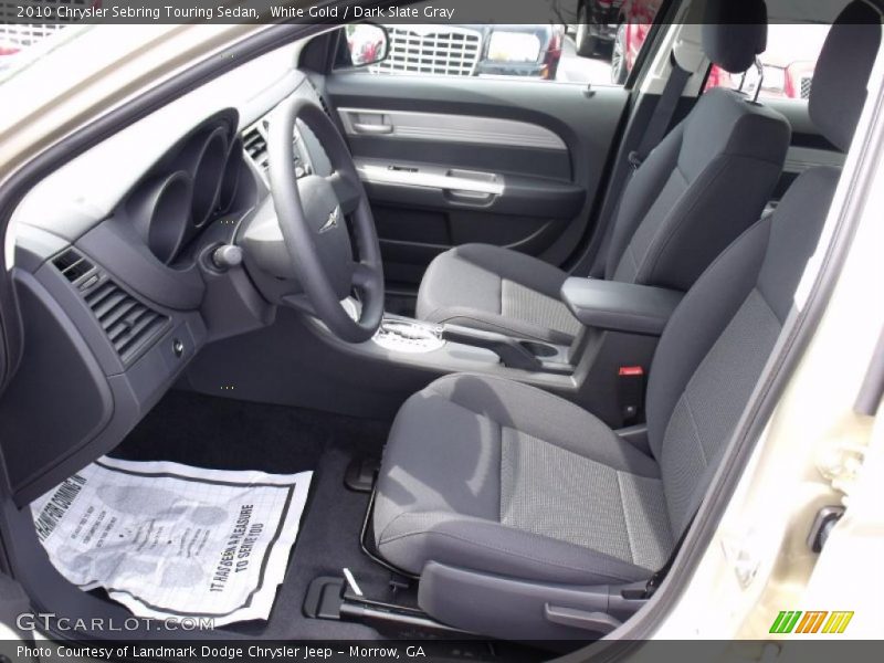 White Gold / Dark Slate Gray 2010 Chrysler Sebring Touring Sedan