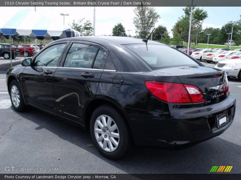 Brilliant Black Crystal Pearl / Dark Slate Gray 2010 Chrysler Sebring Touring Sedan