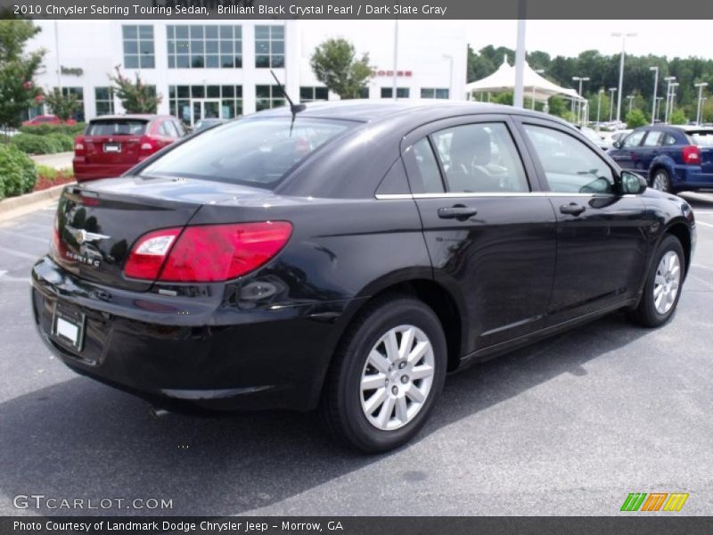 Brilliant Black Crystal Pearl / Dark Slate Gray 2010 Chrysler Sebring Touring Sedan